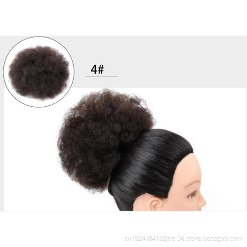 imported fiber fluffi puff ponytail hair piece supplier, synthetic full ponytail wig, updo ponytail hair bun extension unprocess